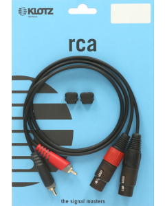 pro twin kabel mit geraden RCA und XLR female steckern