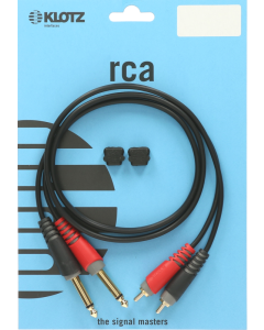 unsymmetrisches pro twin kabel mit RCA und klinken steckern
