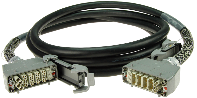 80m HC54A8P2 Hybrid Kabel mit, 2x HAN MOD/Tülle/ZE Remke HD