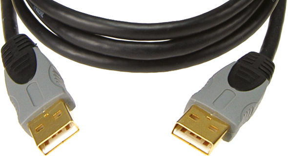 USB 2.0 Kabel schwarz 4,5m, Plug A - Plug A