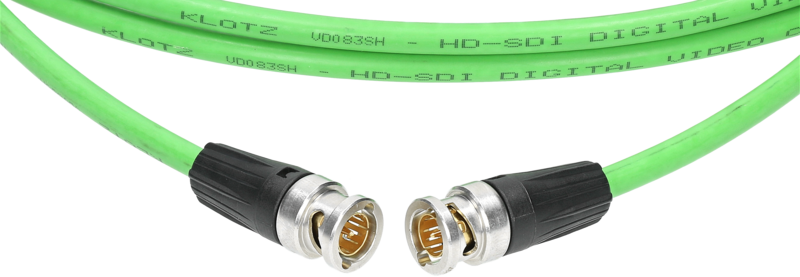 HDTV Videokabel V08/37H 15m, grün;BNC-BNC, Tülle schwarz